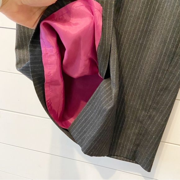 Eliza J |  Bodycon Pinstripe Mini Cap Sleeve Dress Size 2 - Picture 6 of 9